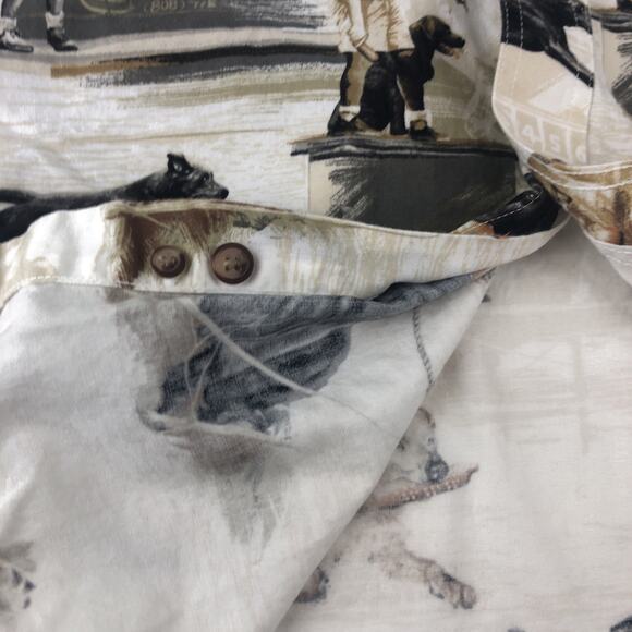 Vintage Morgan Creek Men's Shirt XL Short Sleeve AOP Duck Hunting Retriever - Picture 7 of 10